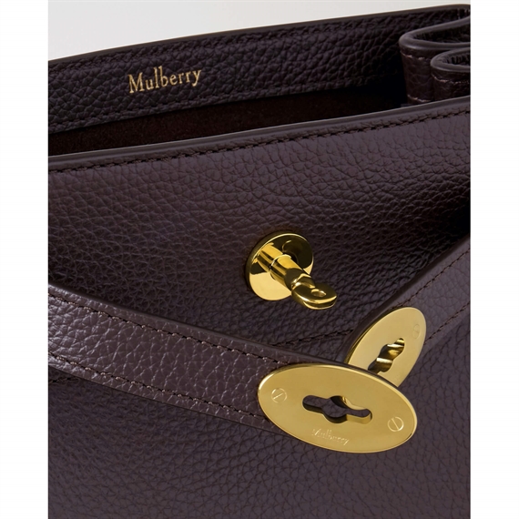 Mulberry Islington Bucket Ebony Small Classic Grain
